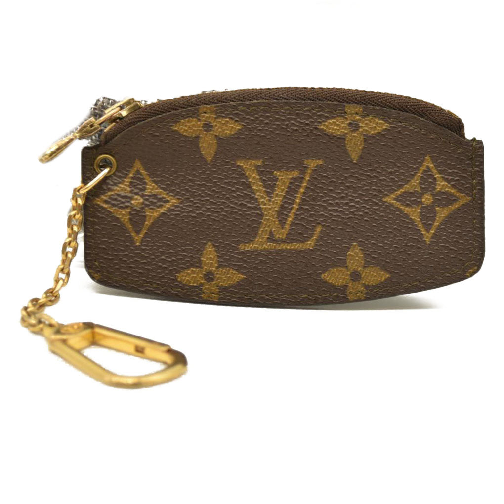 Louis Vuitton Monogram Etui Crepier Coin Purse Wallet Brown 884AN