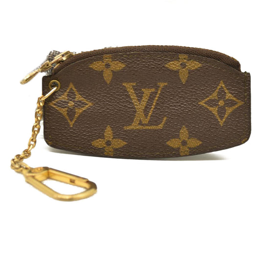Louis Vuitton Monogram Etui Crepier Coin Purse Wallet Brown 884AN