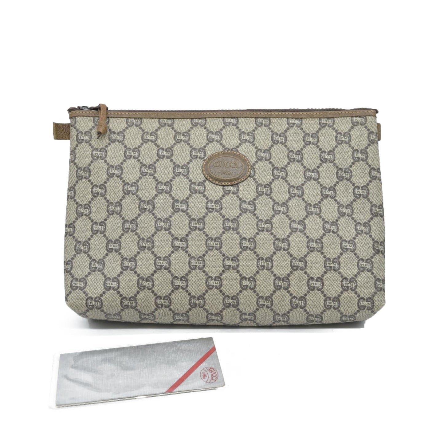 Gucci GG  Gucci Plus PVC Leather Pouch Clutch Bag