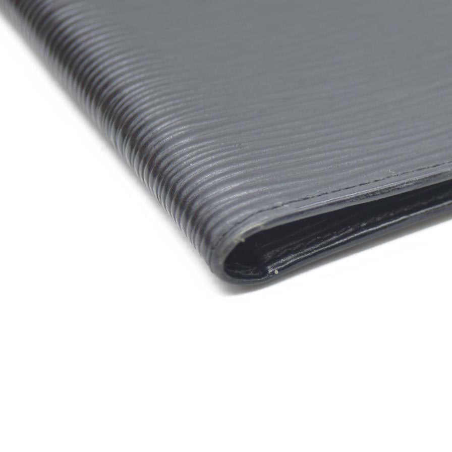 Louis Vuitton Epi PorteBillets 6 Cartes Credit Bifold Wallet Black CA0954