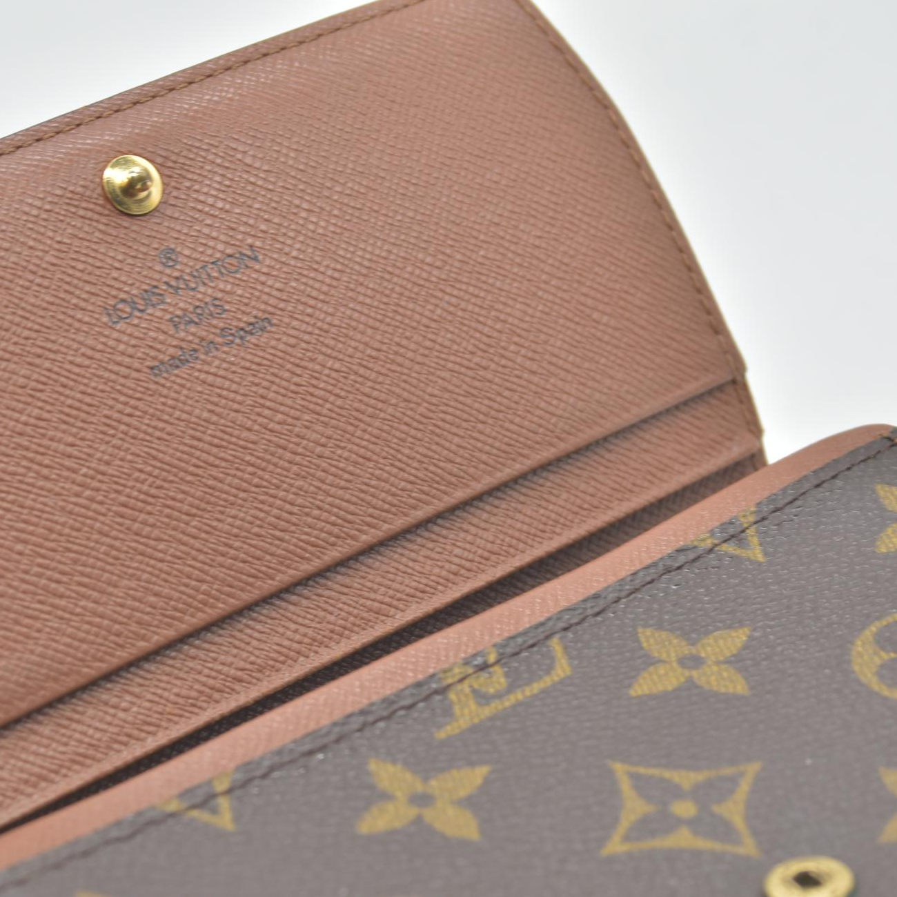 $560 1998 Louis Vuitton Monogram Porte Monnaie Billets Tresor Bifold Wallet  CA1928
