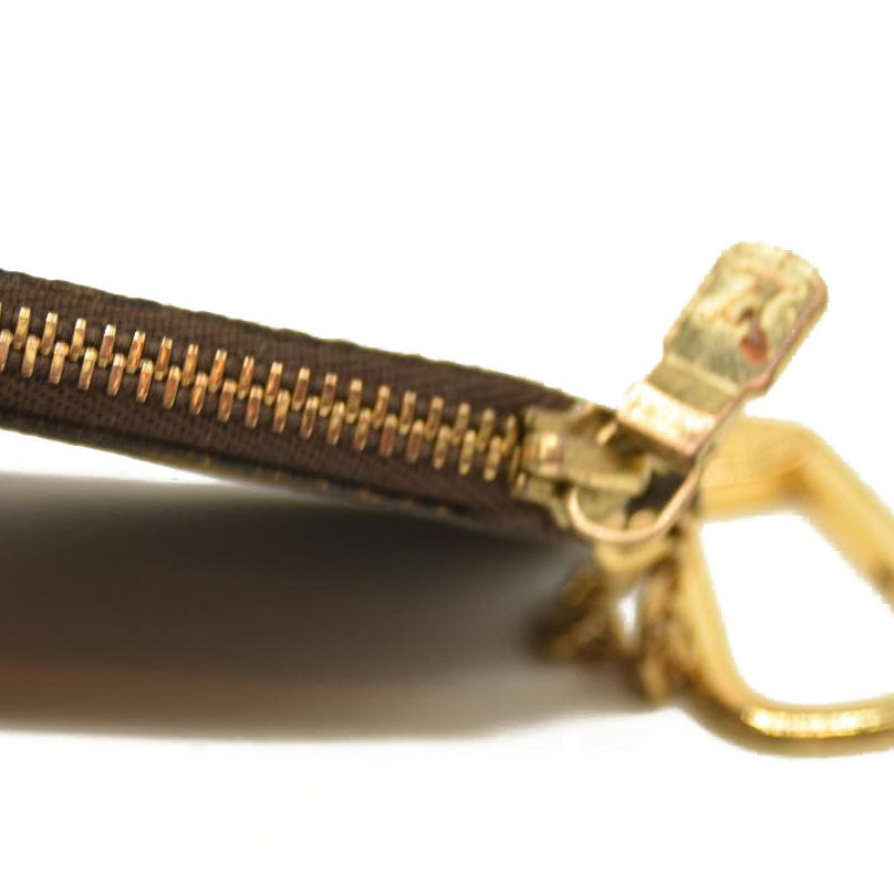 Louis Vuitton Monogram Etui Crepier Coin Purse Wallet Brown 884AN