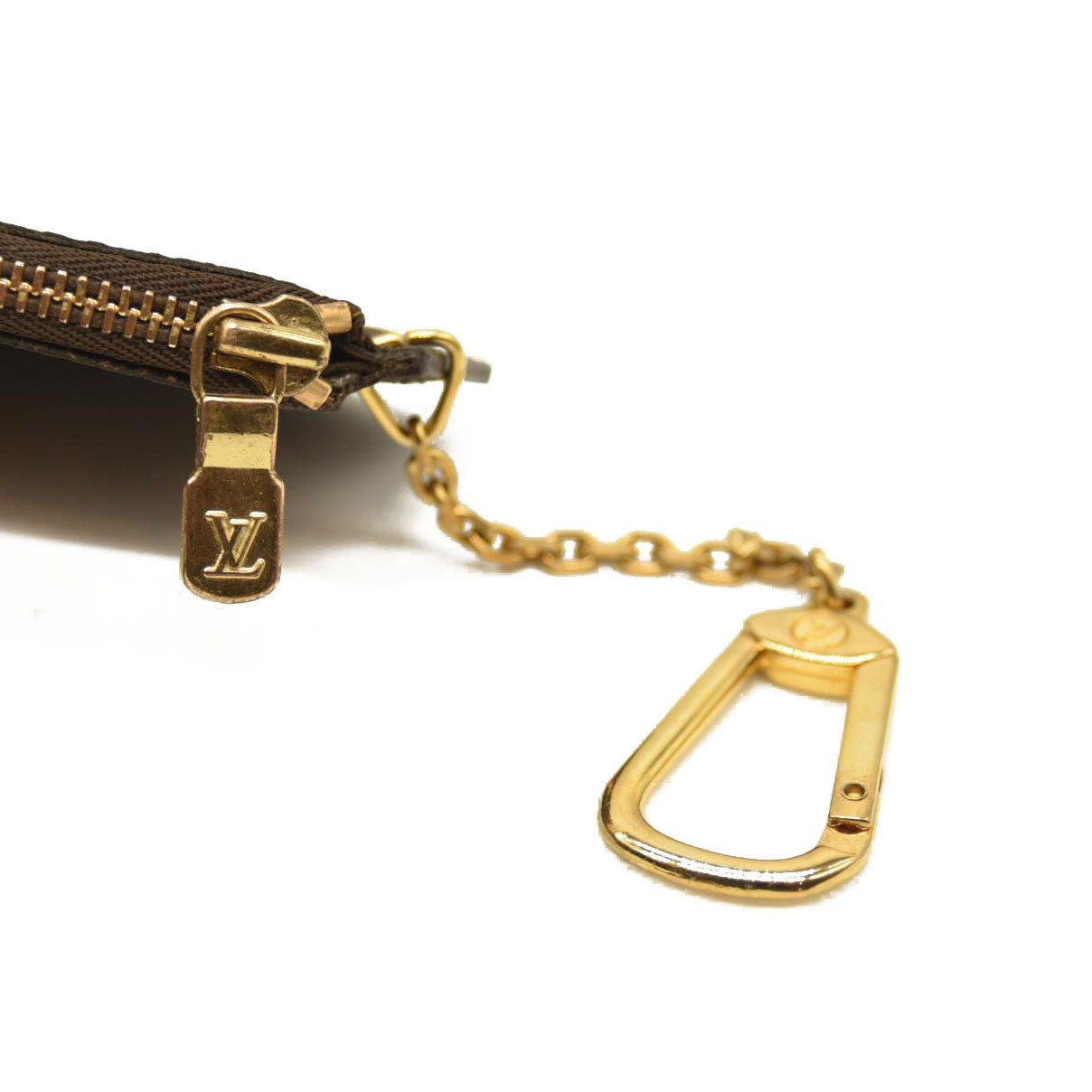 Louis Vuitton Monogram Etui Crepier Coin Purse Wallet Brown 884AN