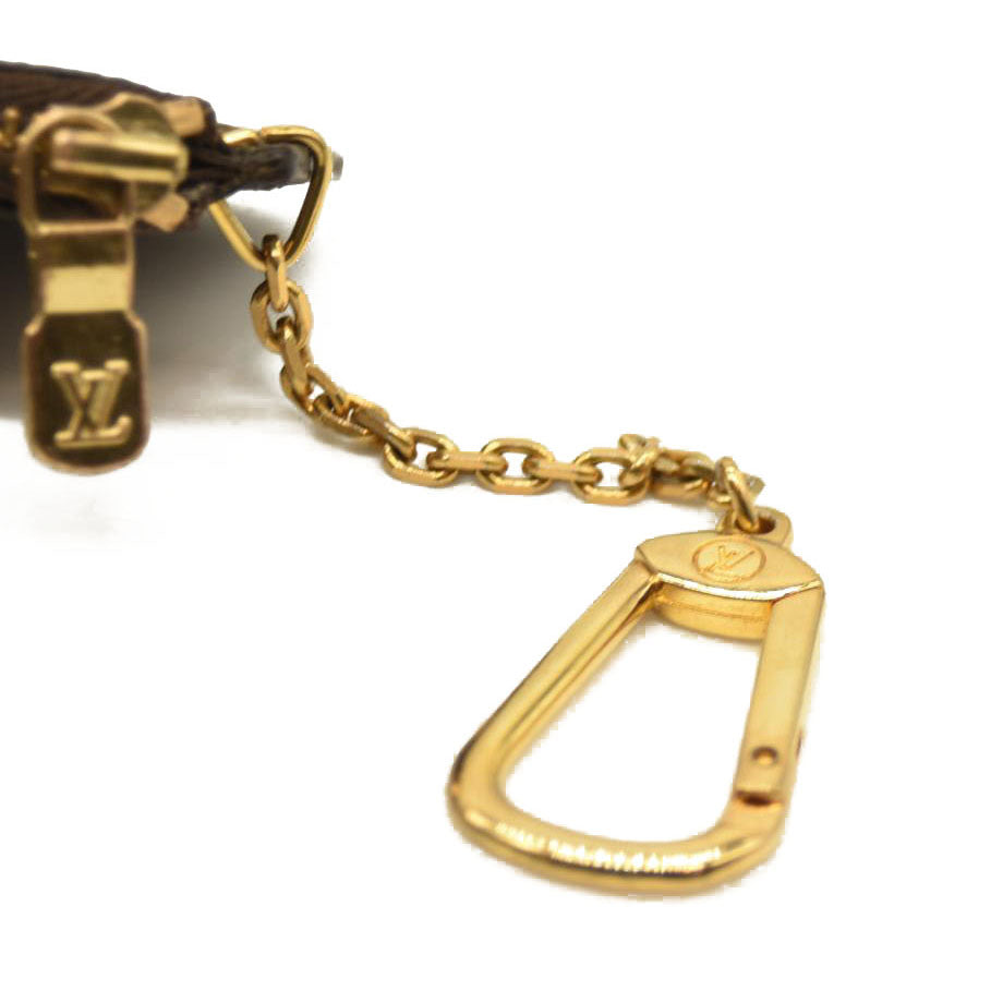 Louis Vuitton Monogram Etui Crepier Coin Purse Wallet Brown 884AN