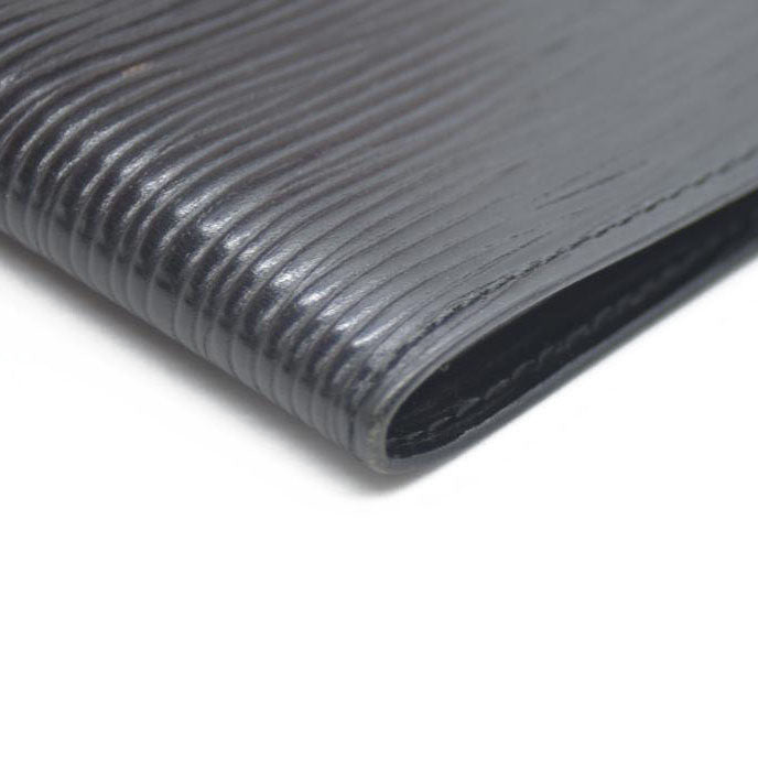 Louis Vuitton Epi PorteBillets 6 Cartes Credit Bifold Wallet Black CA0954