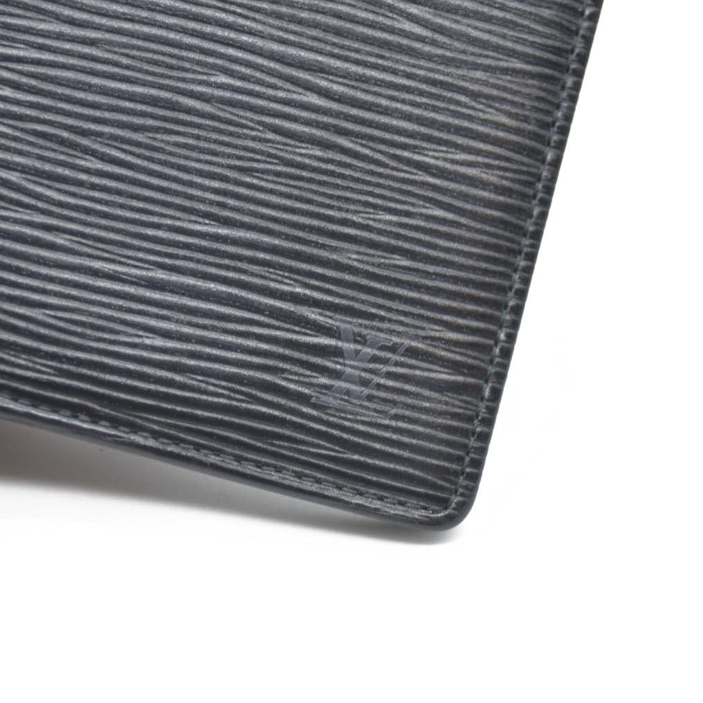 Louis Vuitton Epi PorteBillets 6 Cartes Credit Bifold Wallet Black CA0954