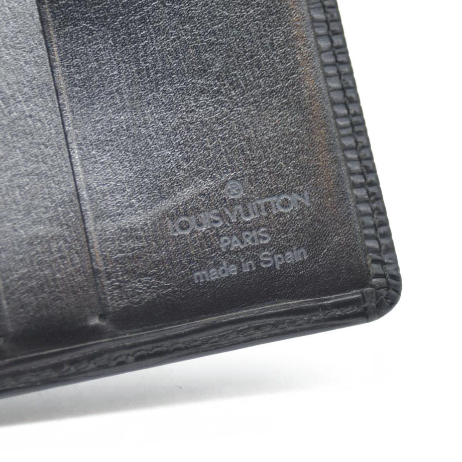 Louis Vuitton Epi PorteBillets 6 Cartes Credit Bifold Wallet Black CA0954