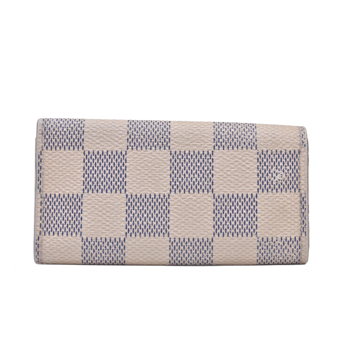 $345 2013 LOUIS VUITTON  Damier Azur Multicles 4 Key Holder CT3103 CONSIGNMENT 10020961