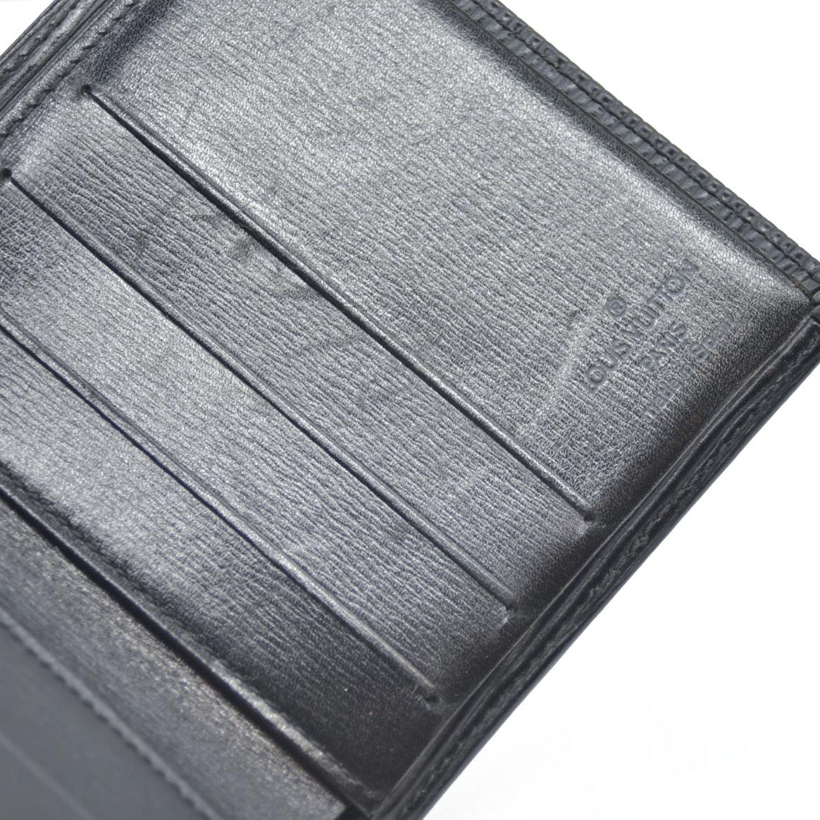 Louis Vuitton Epi PorteBillets 6 Cartes Credit Bifold Wallet Black CA0954