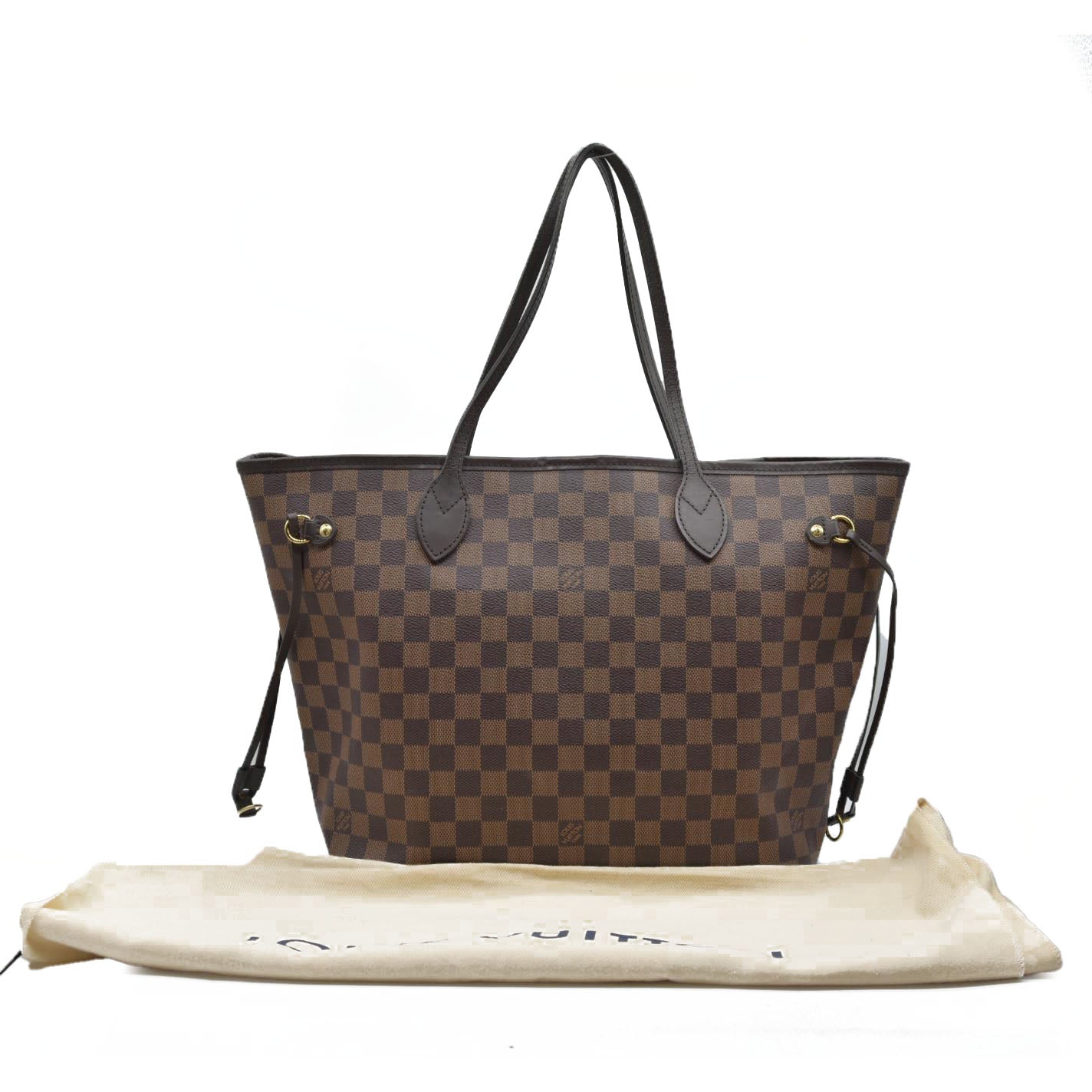 $2170 Louis Vuitton Damier Ebene Neverfull MM SD4192
