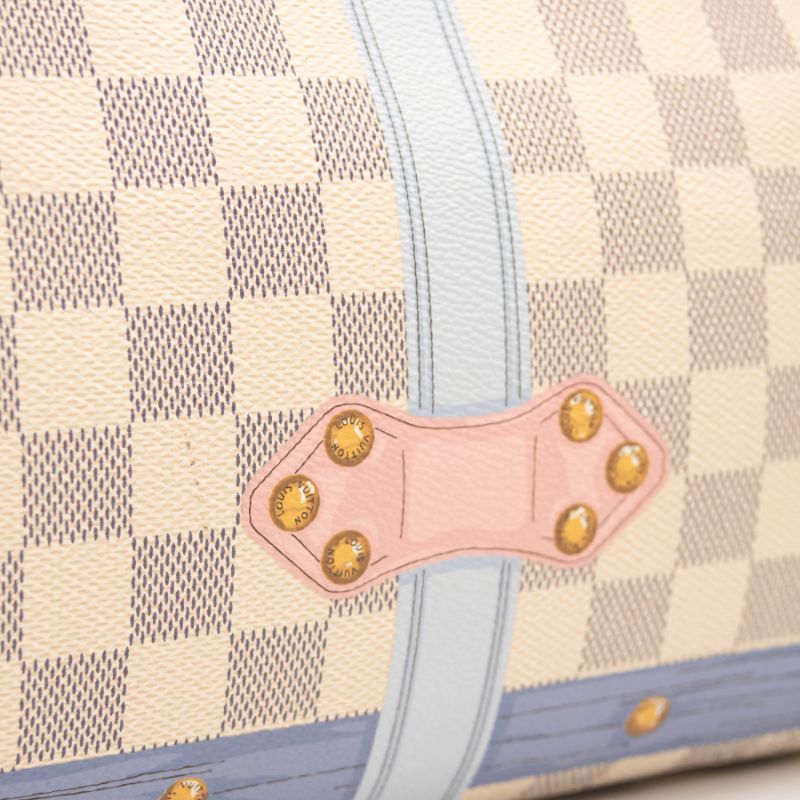 Louis Vuitton Damier Azur Summer Trunks Speedy Bandouliere 30