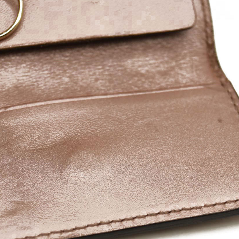 GUCCI Ssima GG Logo Patent Leather 6 Ring Key Case