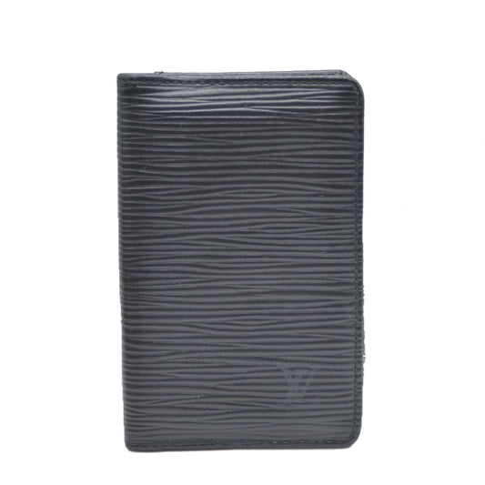 Louis Vuitton Epi De Poche Leather Pass Card Case Black SR0030