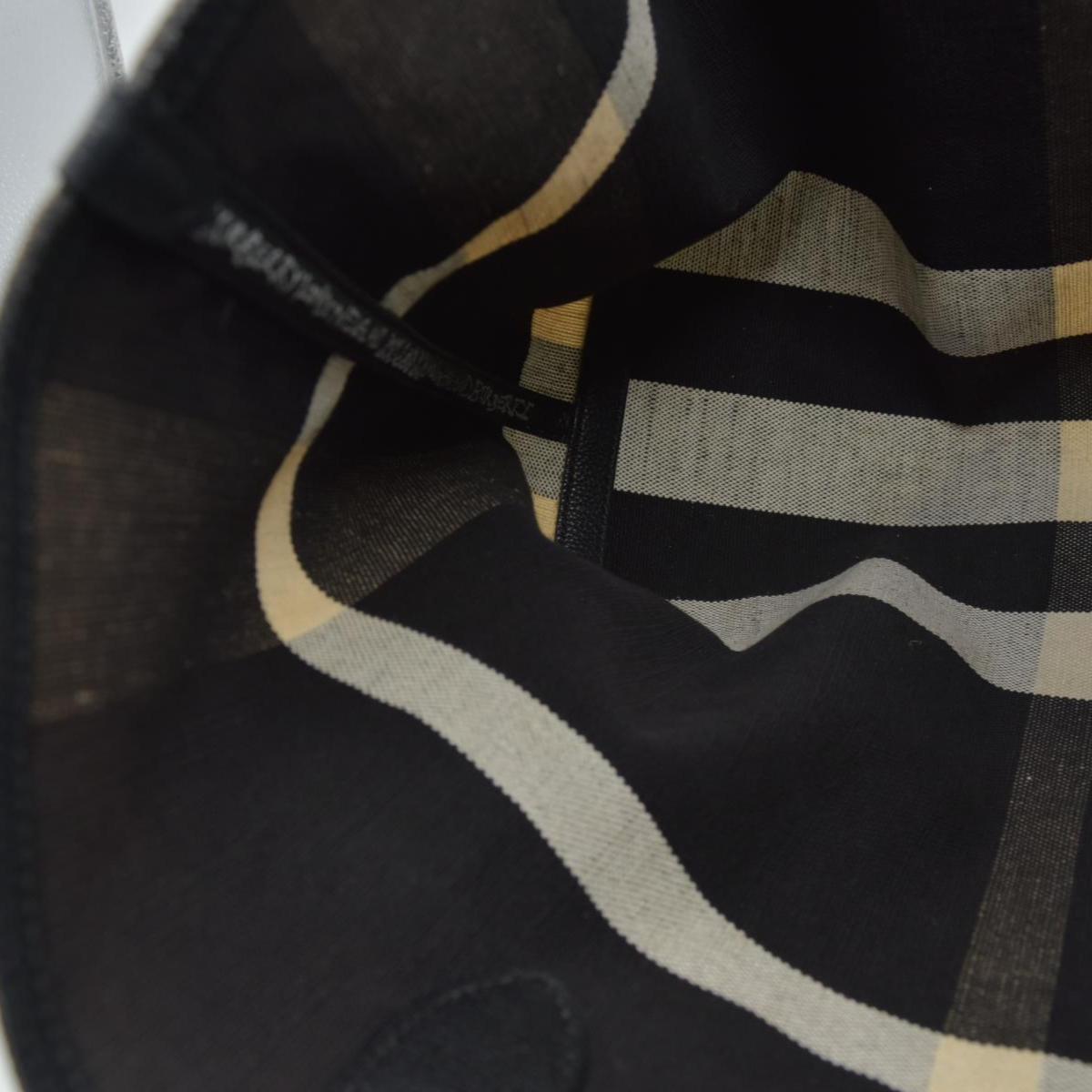 $900 Burberry Coated Canvas Mega Check Medium Doodle Tote Black White