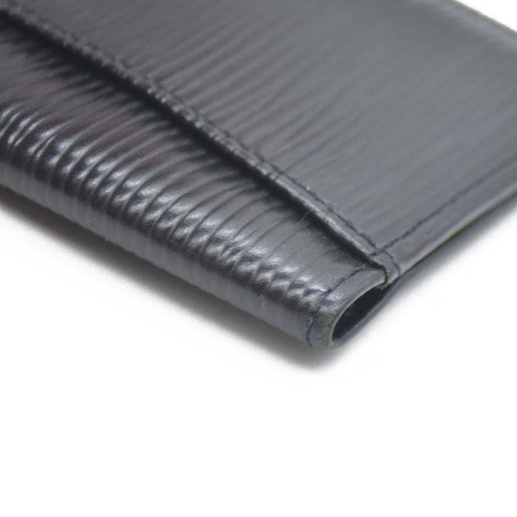 Louis Vuitton Epi De Poche Leather Pass Card Case Black SR0030
