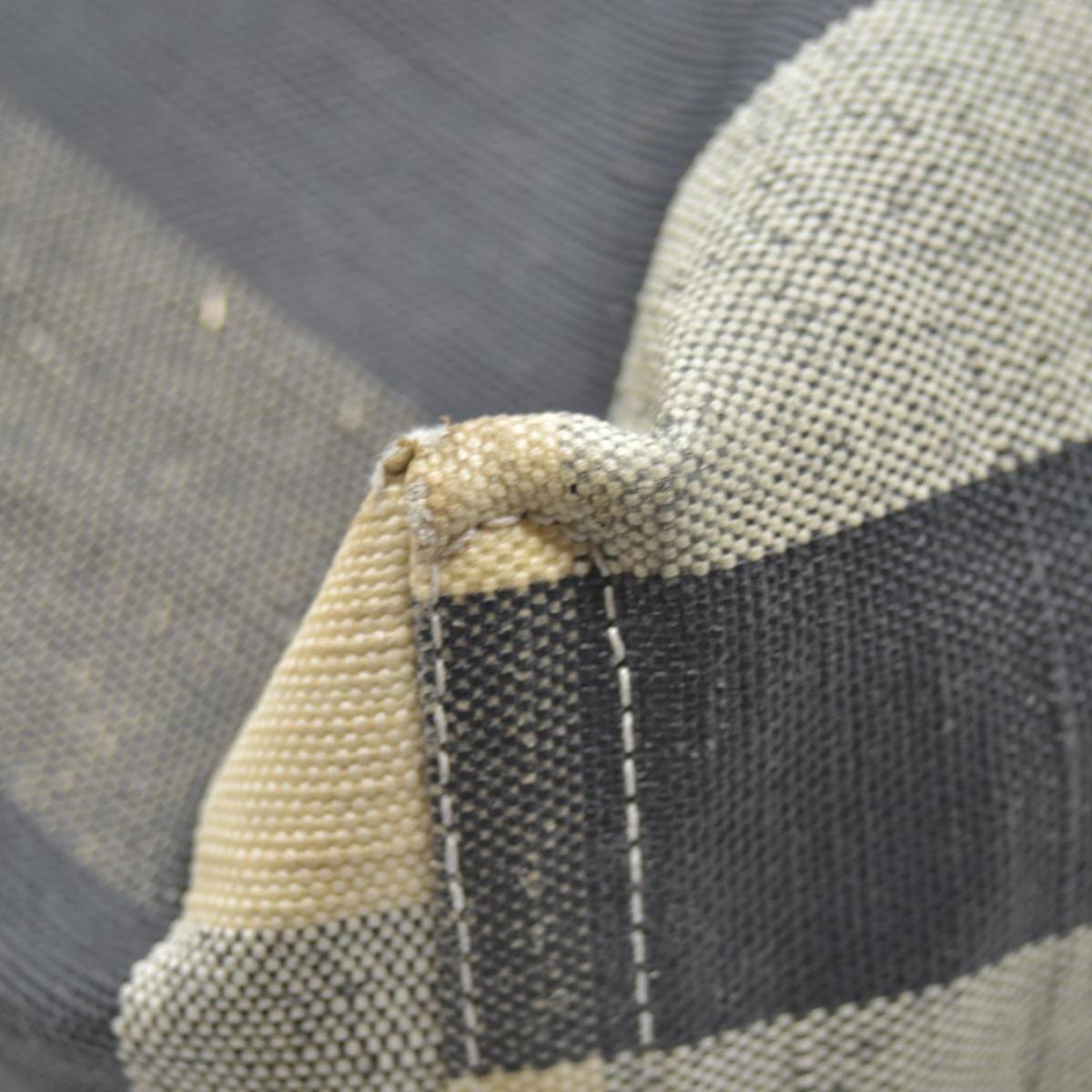 $900 Burberry Coated Canvas Mega Check Medium Doodle Tote Black White