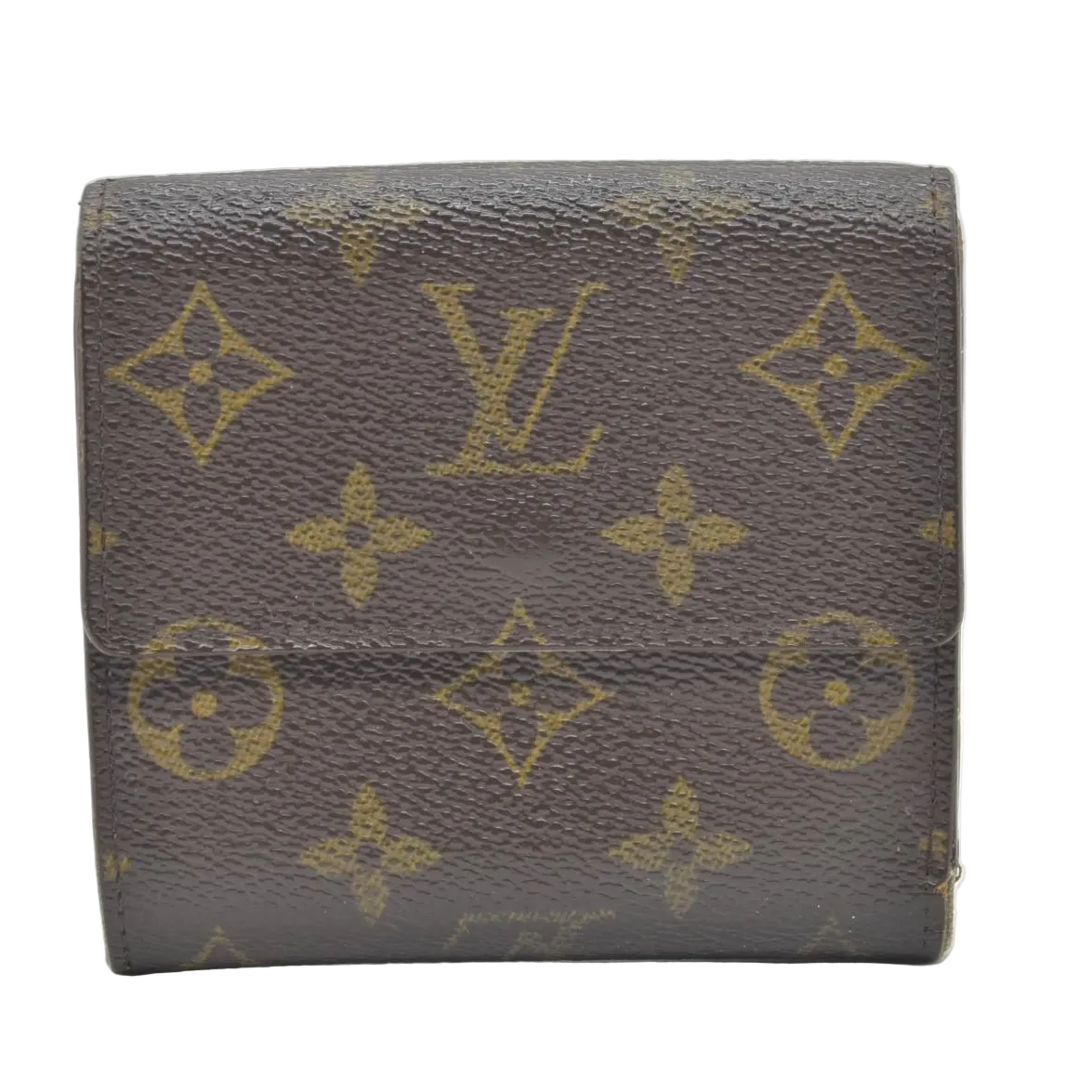 $560 1995 Louis Vuitton Monogram Portefeiulle Elise Trifold Wallet Brown TH0945