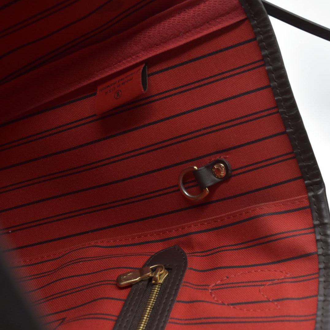 $2170 Louis Vuitton Damier Ebene Neverfull MM SD4192