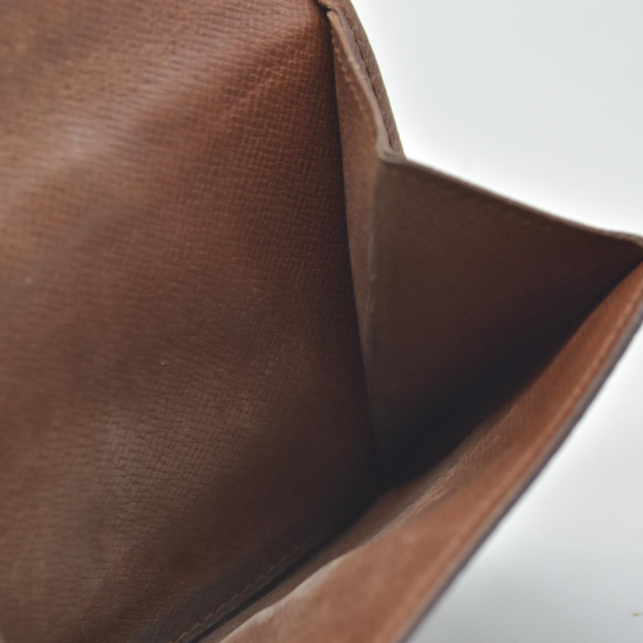 $560 1995 Louis Vuitton Monogram Portefeiulle Elise Trifold Wallet Brown TH0945