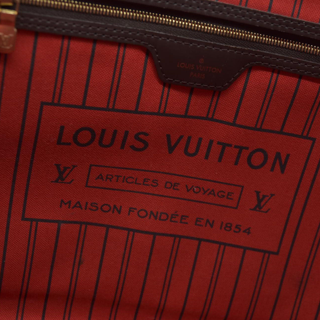 $2170 Louis Vuitton Damier Ebene Neverfull MM SD4192