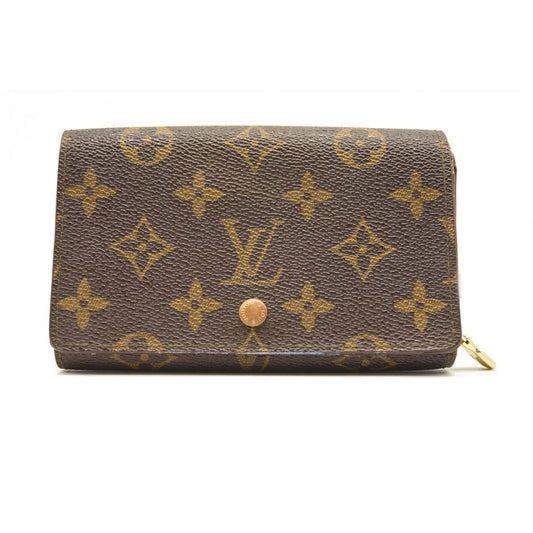 USED Louis Vuitton Monogram Porte-Monnaie Tresor Wallet
