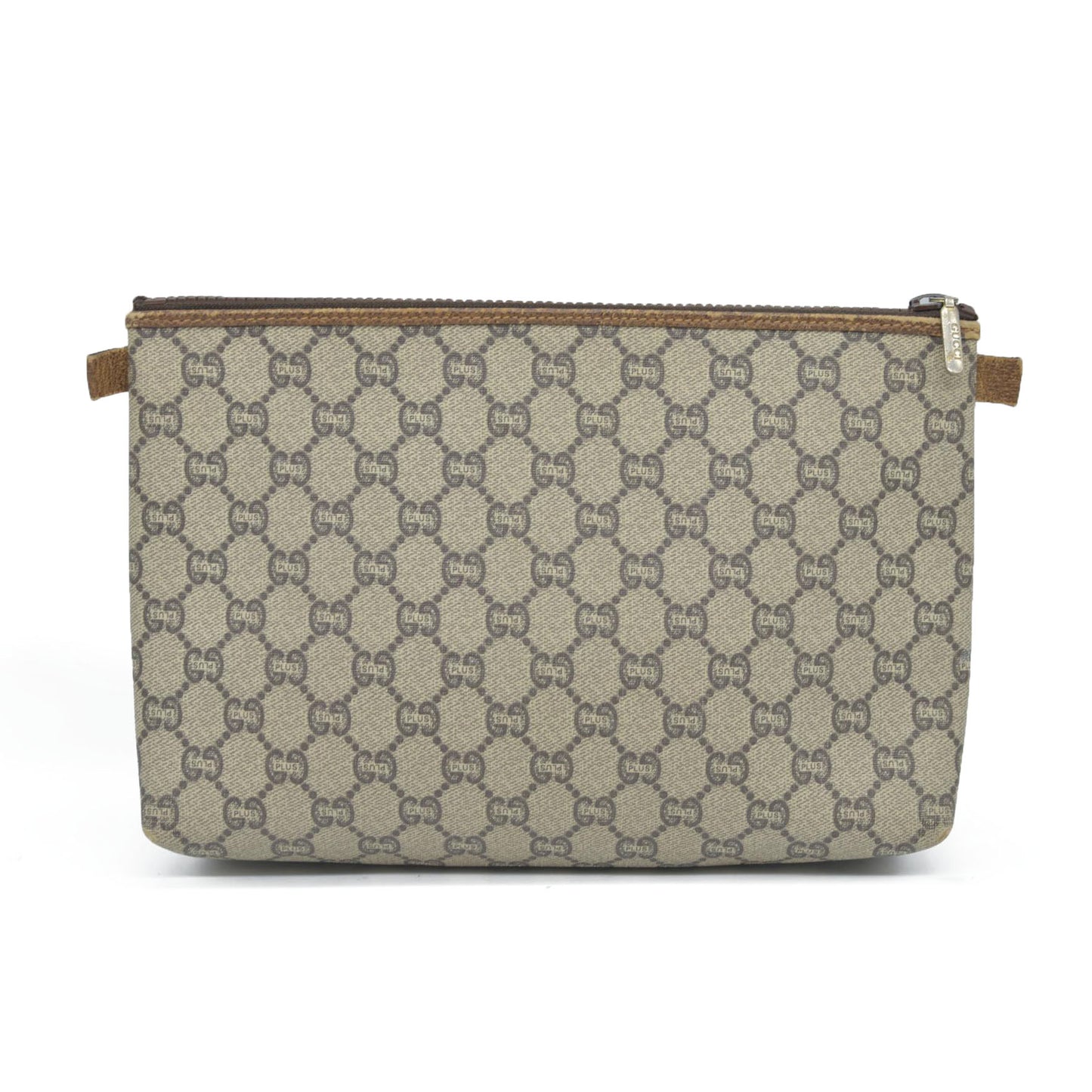 Gucci GG  Gucci Plus PVC Leather Pouch Clutch Bag