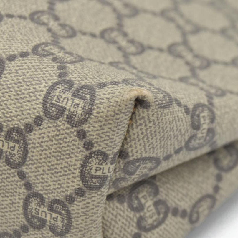 Gucci GG  Gucci Plus PVC Leather Pouch Clutch Bag