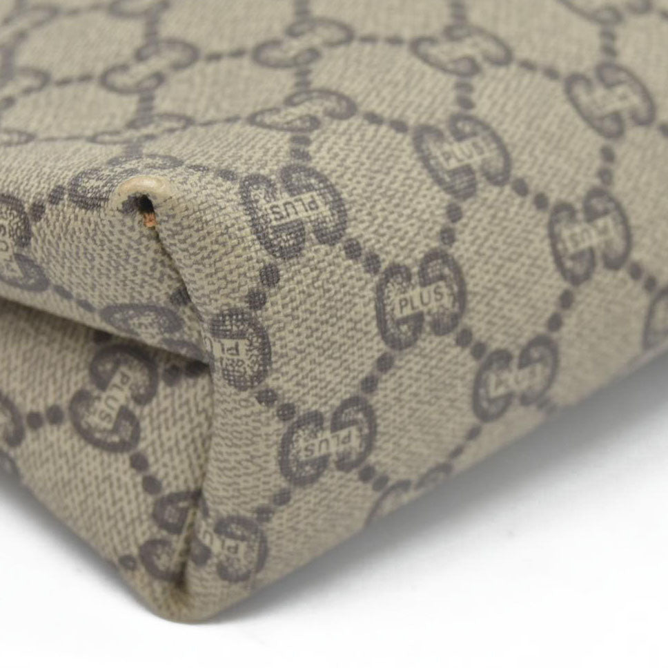 Gucci GG  Gucci Plus PVC Leather Pouch Clutch Bag