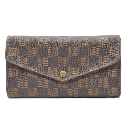 Louis Vuitton  Damier Ebene Sarah Wallet NM CA5109