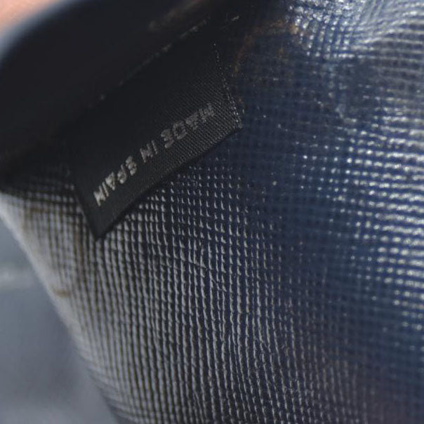 PRADA Logo Saffiano Leather 6 Ring Key Case Navy blue AUCTION $595