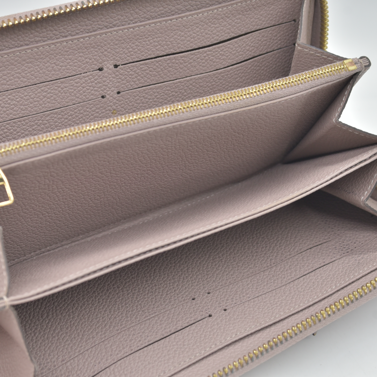 $1140 2016 Louis Vuitton Empreinte Zippy Wallet Taupe Glace TH2176