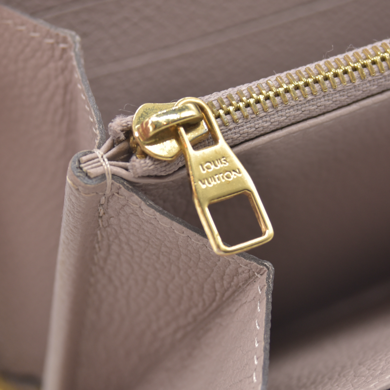 $1140 2016 Louis Vuitton Empreinte Zippy Wallet Taupe Glace TH2176