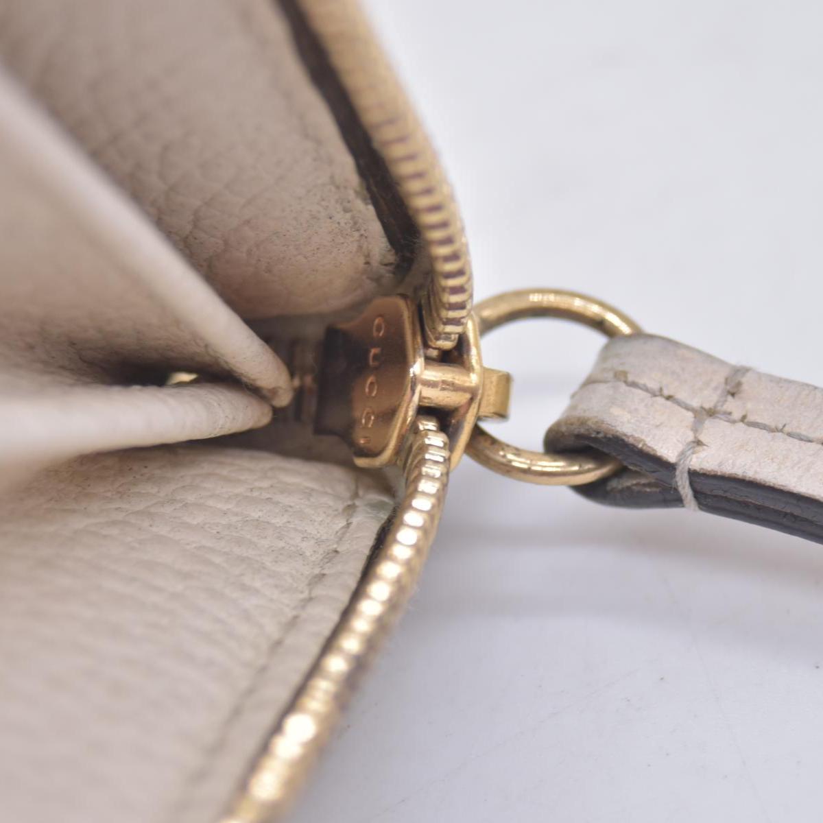 $660 2005 Gucci Cream GG Marmont zip around wallet 10021060
