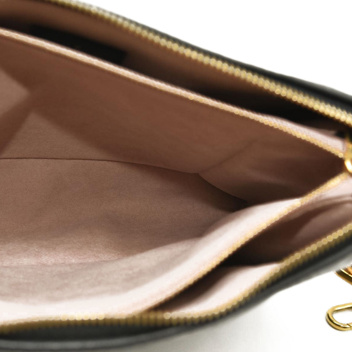 LOUIS VUITTON Lambskin Embossed Monogram Coussin PM Black