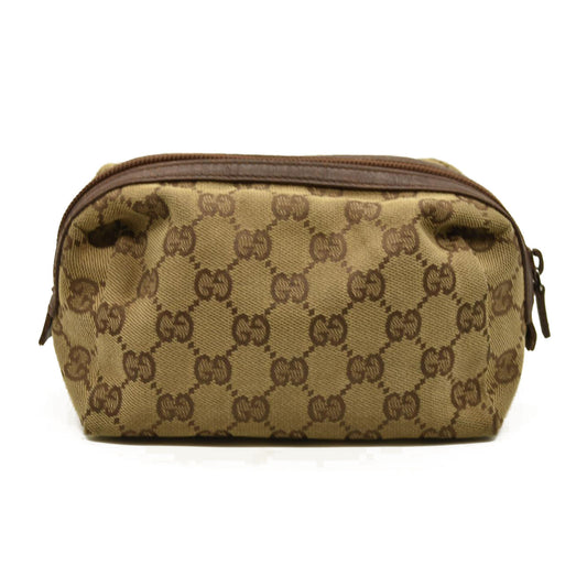Gucci  Monogram Large Cosmetic Case Brown 29595 203887