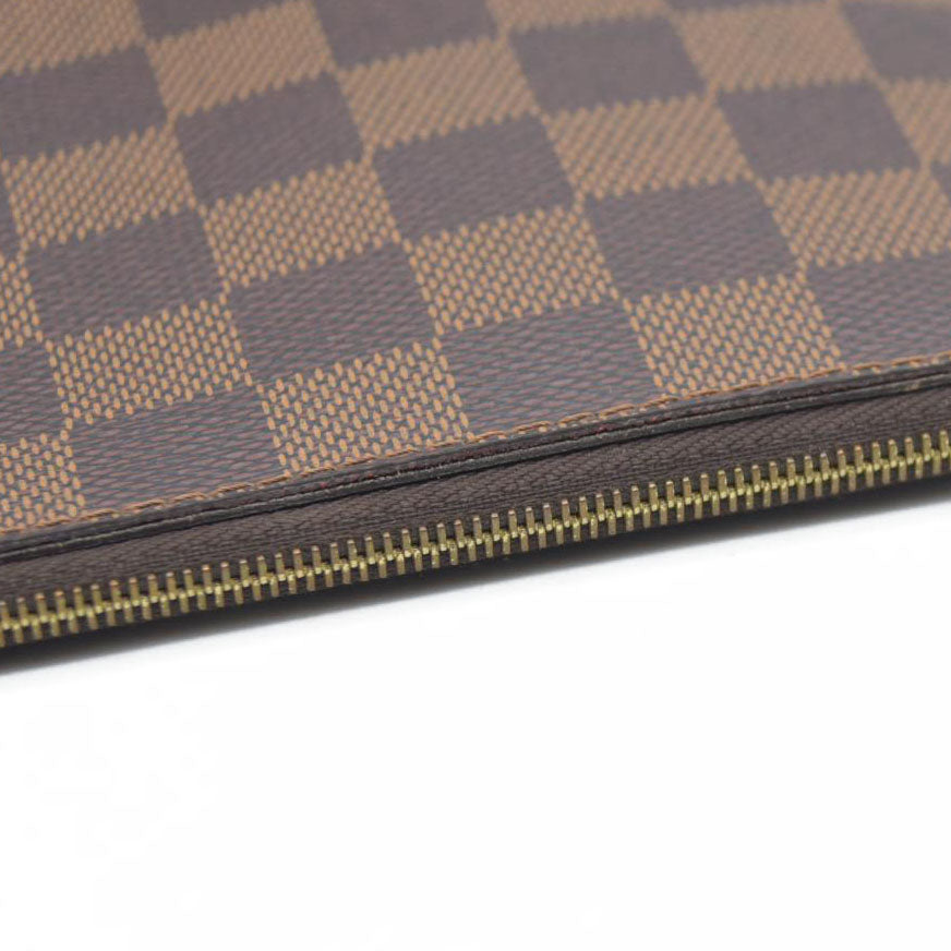 AUCTION $600 Louis Vuitton  Damier Ebene Neverfull MM GM Pochette