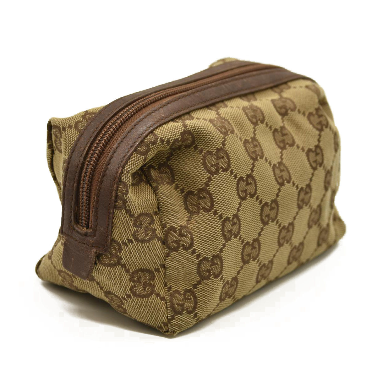Gucci  Monogram Large Cosmetic Case Brown 29595 203887