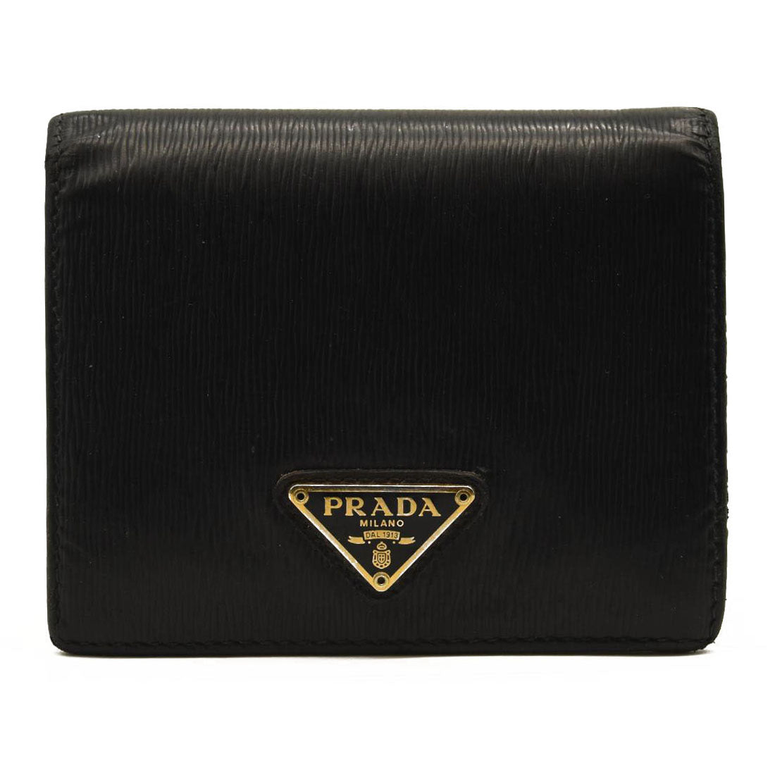 Prada Snap Wallet Saffiano Leather Compact