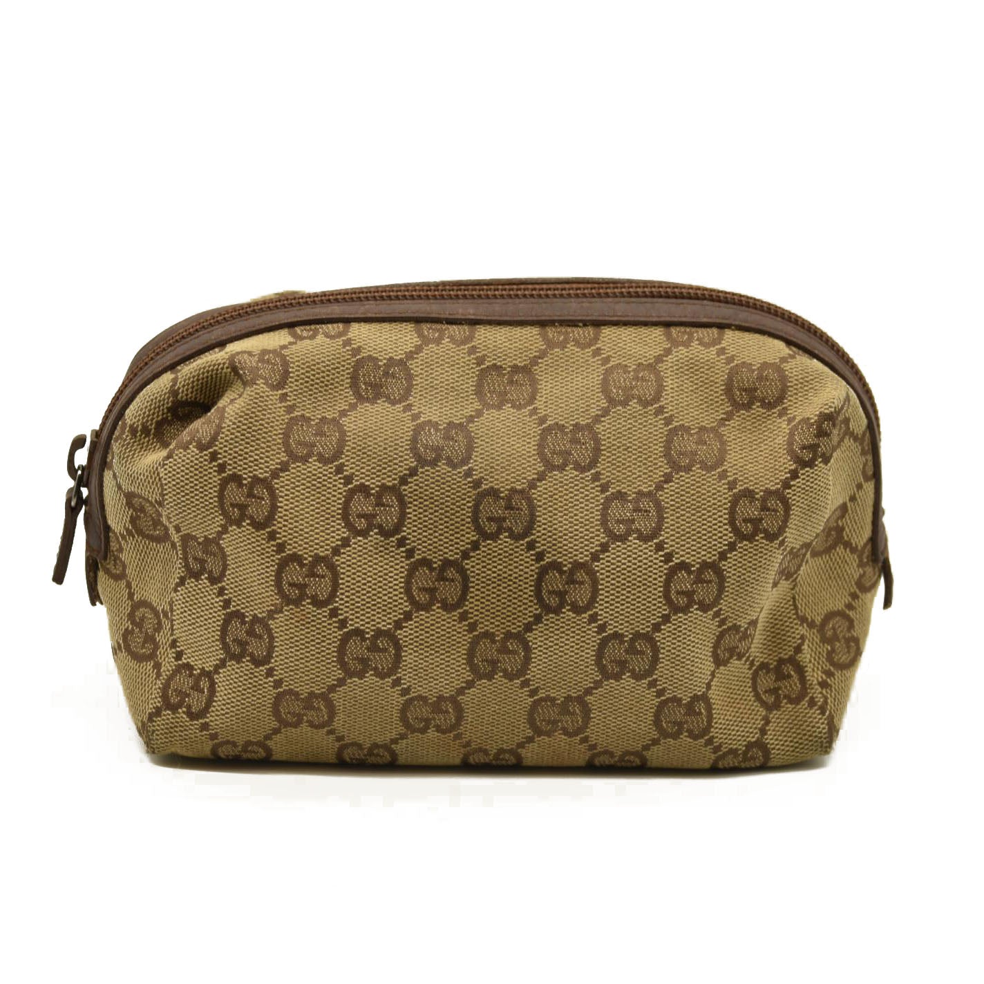 Gucci  Monogram Large Cosmetic Case Brown 29595 203887