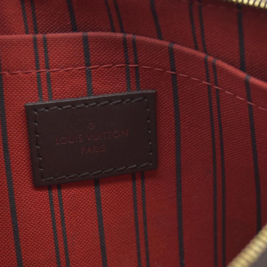 AUCTION $600 Louis Vuitton  Damier Ebene Neverfull MM GM Pochette