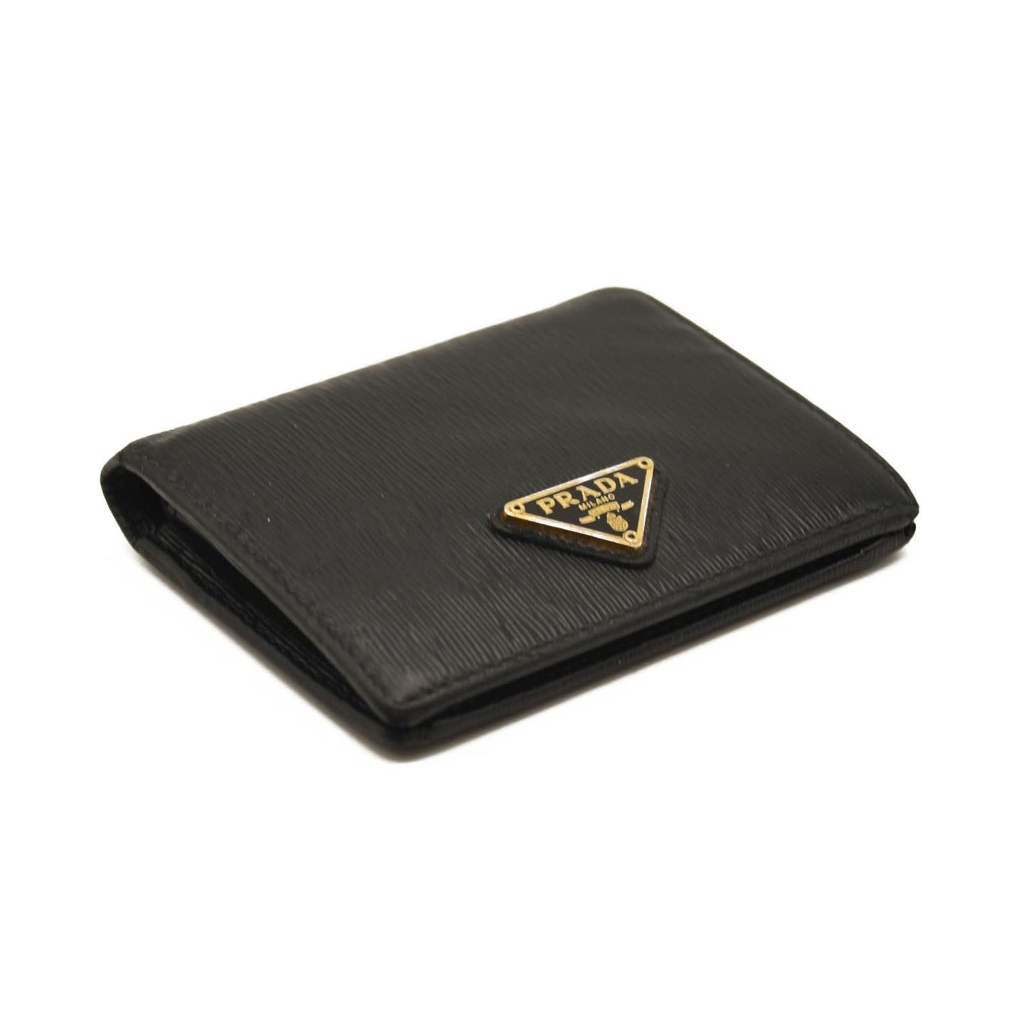 Prada Snap Wallet Saffiano Leather Compact