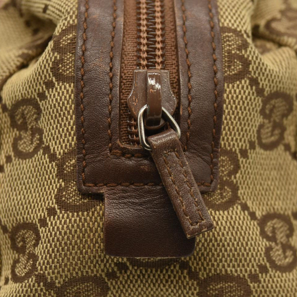 Gucci  Monogram Large Cosmetic Case Brown 29595 203887