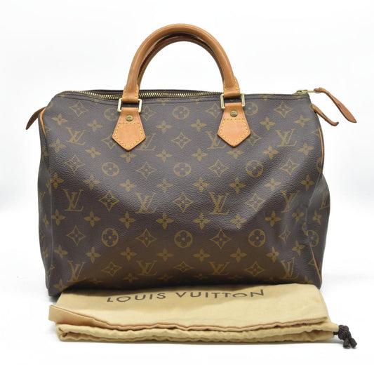 $1550 Louis Vuitton Monogram Speedy 30 SD0021