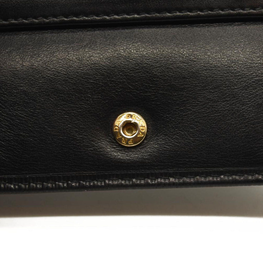 Prada Snap Wallet Saffiano Leather Compact