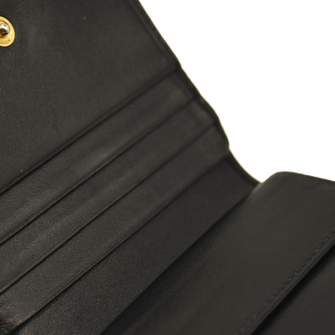 Prada Snap Wallet Saffiano Leather Compact