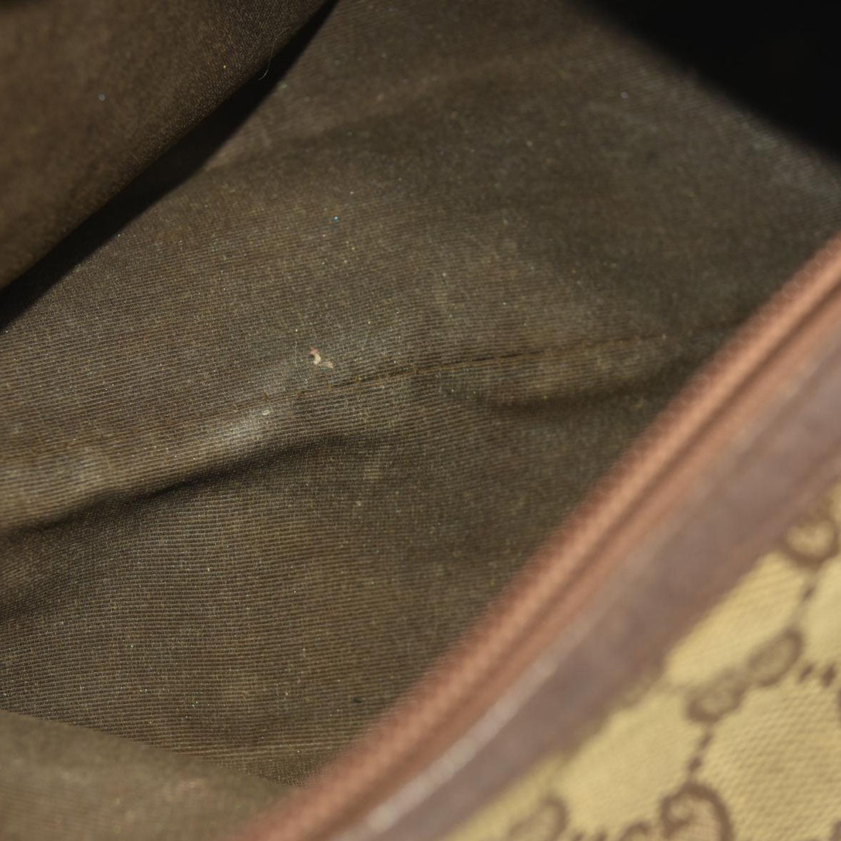 Gucci  Monogram Large Cosmetic Case Brown 29595 203887