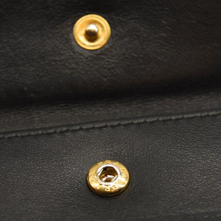 Prada Snap Wallet Saffiano Leather Compact