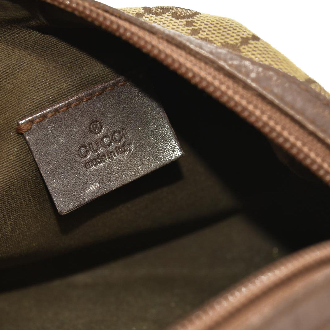 Gucci  Monogram Large Cosmetic Case Brown 29595 203887
