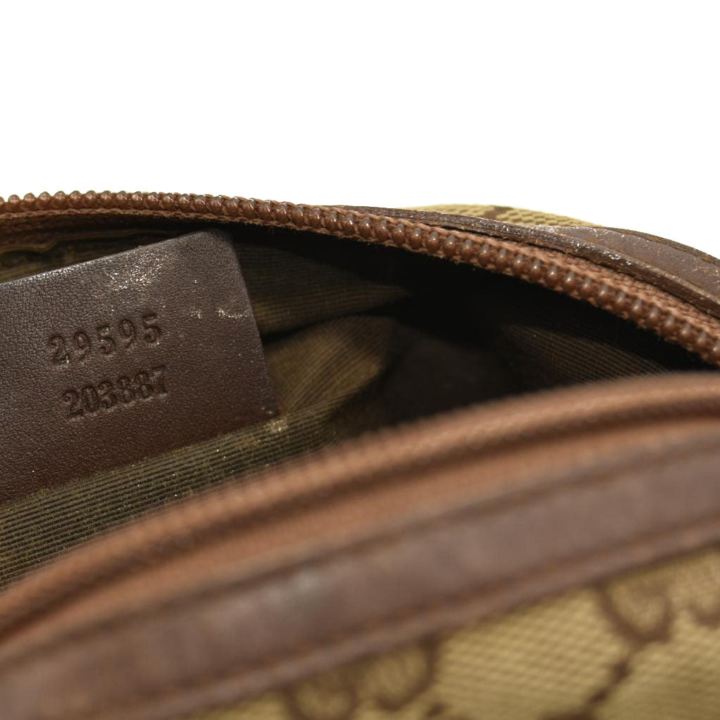 Gucci  Monogram Large Cosmetic Case Brown 29595 203887