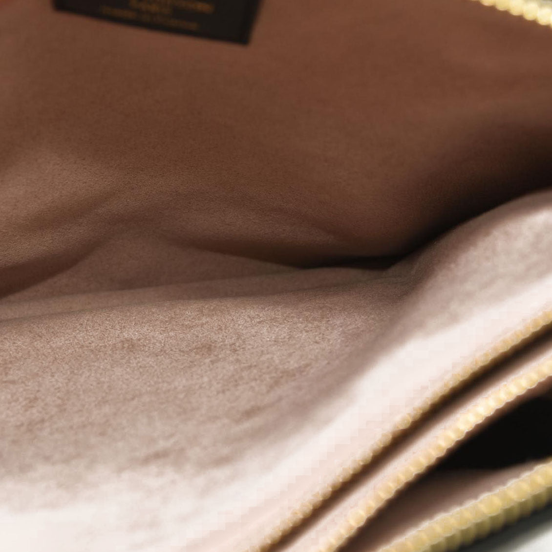 LOUIS VUITTON Lambskin Embossed Monogram Coussin PM Black